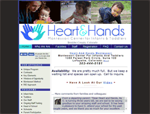 Tablet Screenshot of heartandhandsmontessori.com